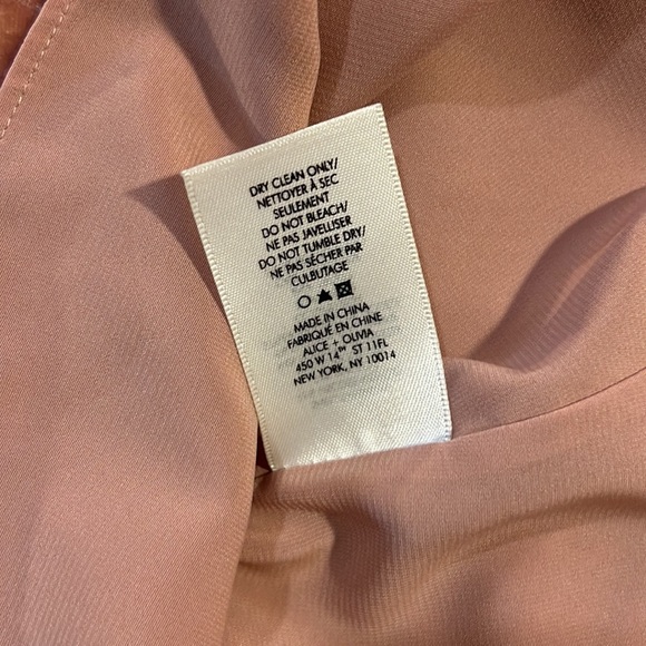 Alice + Olivia The Alexis Velvet Mini Dress in Rust, size 2 - Picture 9 of 11